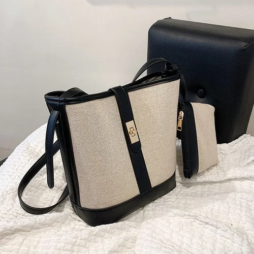 Designer Canvas tote shoulder bag for women luxury brand handbags designer crossbody bucket bags large capacity shopping Bag