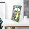 Floral Special Shape Diamond Painting Photo Frame Kits Home Decor Gift (Owl)