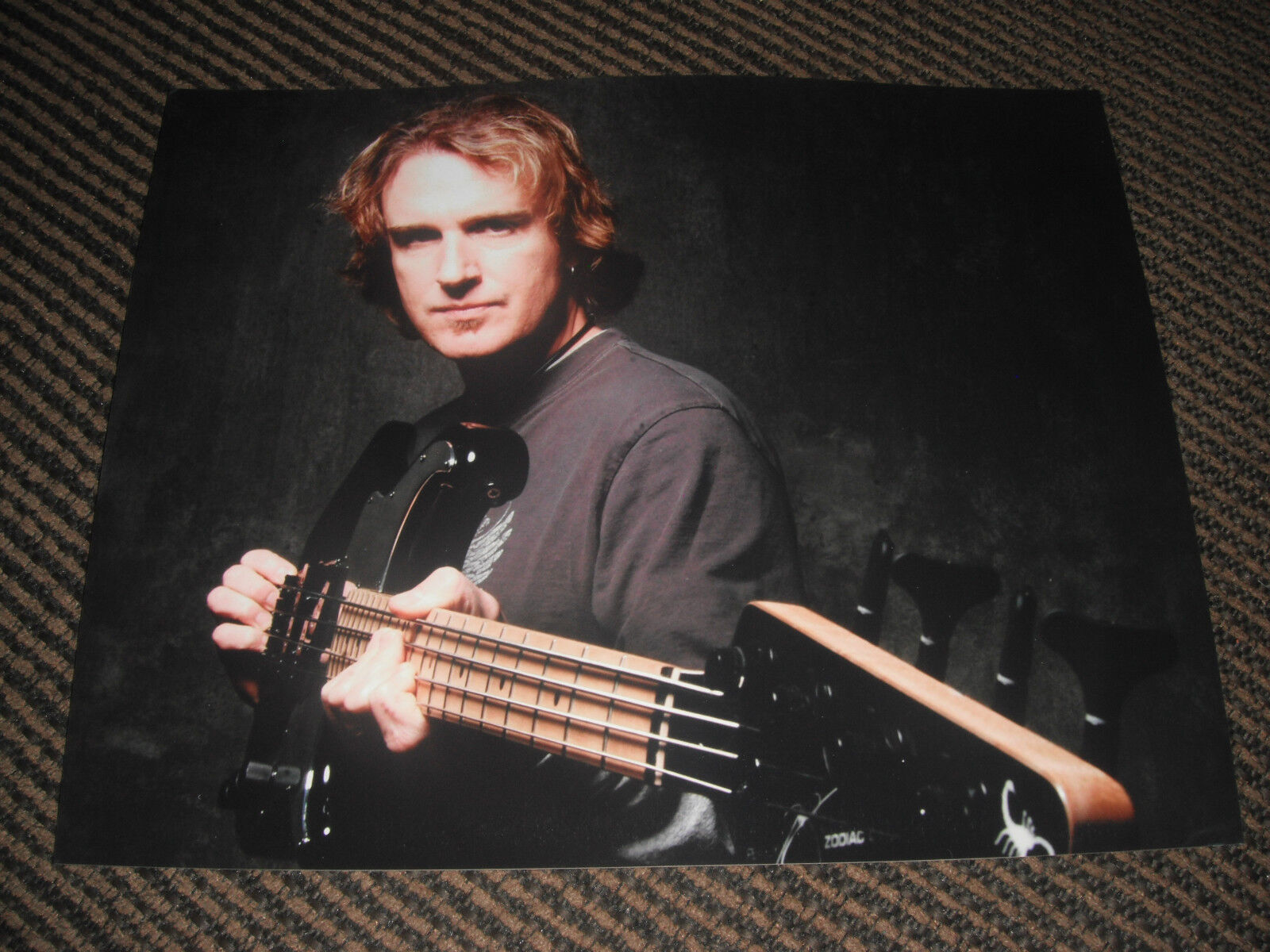 David Ellefson Guitar Sexy Color 8x10 Photo Poster painting Promo Picture