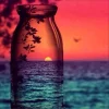Sunset In A Bottle | Full Round Diamond Painting Kits
