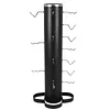 [US Local Warehouse] Vertical Gym Organization for Home Gym Storage Organizer Rack with Lat and Curl Bar Revolving Bars Workout Equipment Storage for 36 Handles & Straps Home Accessories Organization