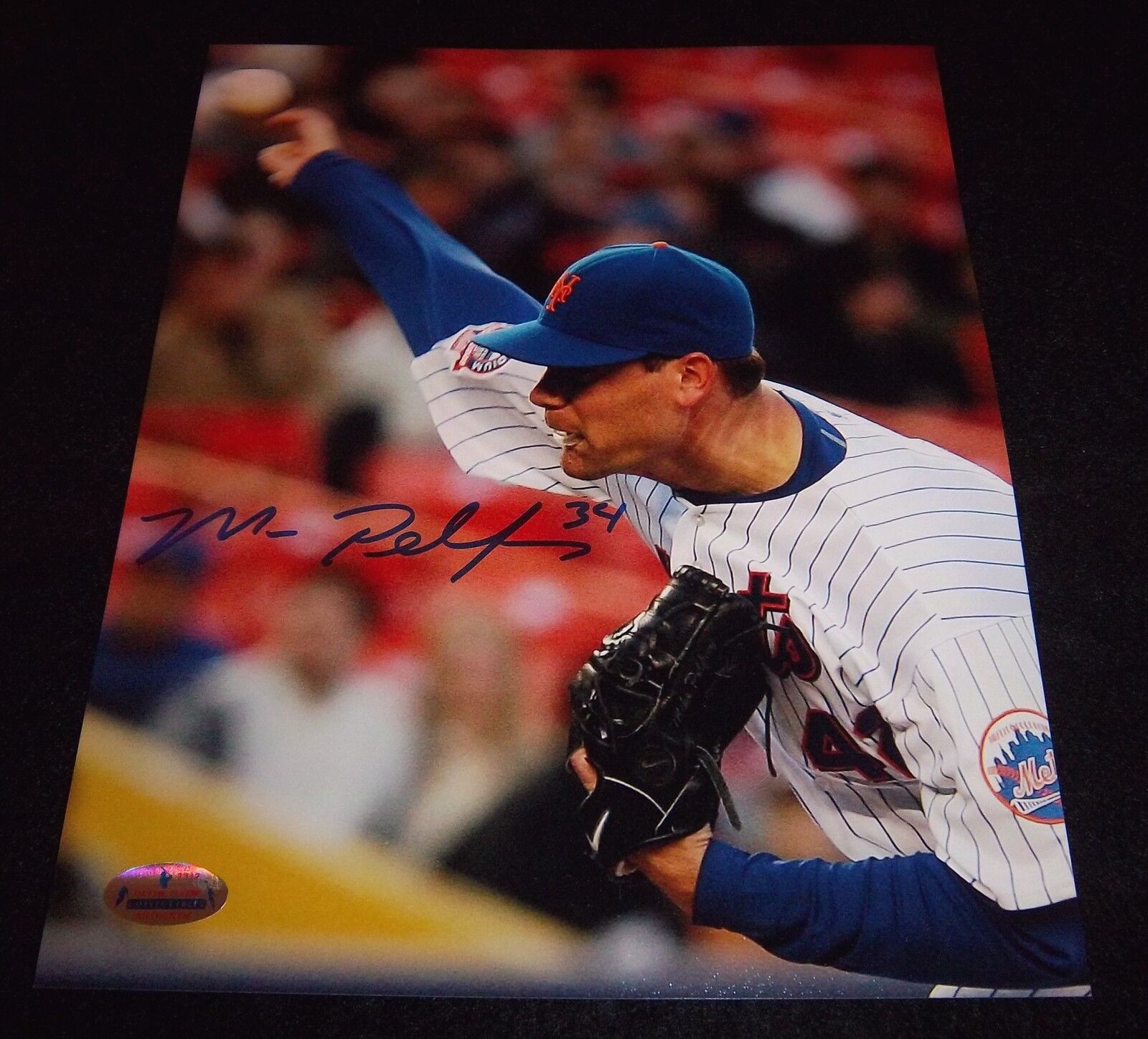 NY Mets Mike Pelfrey Signed Autographed 8x10 Photo Poster painting Minnesota Twins A