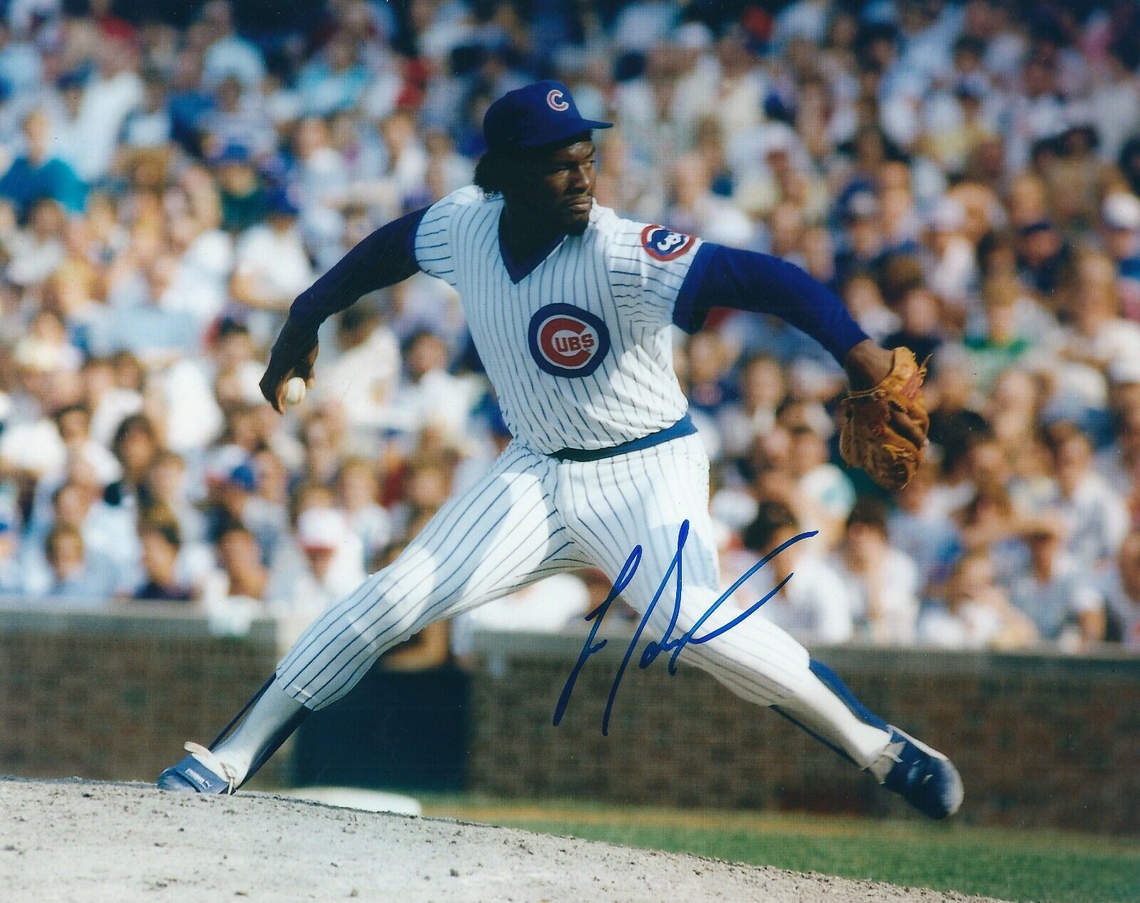 Signed 8x10 LEE SMITH Chicago Cubs Autographed Photo Poster painting - COA