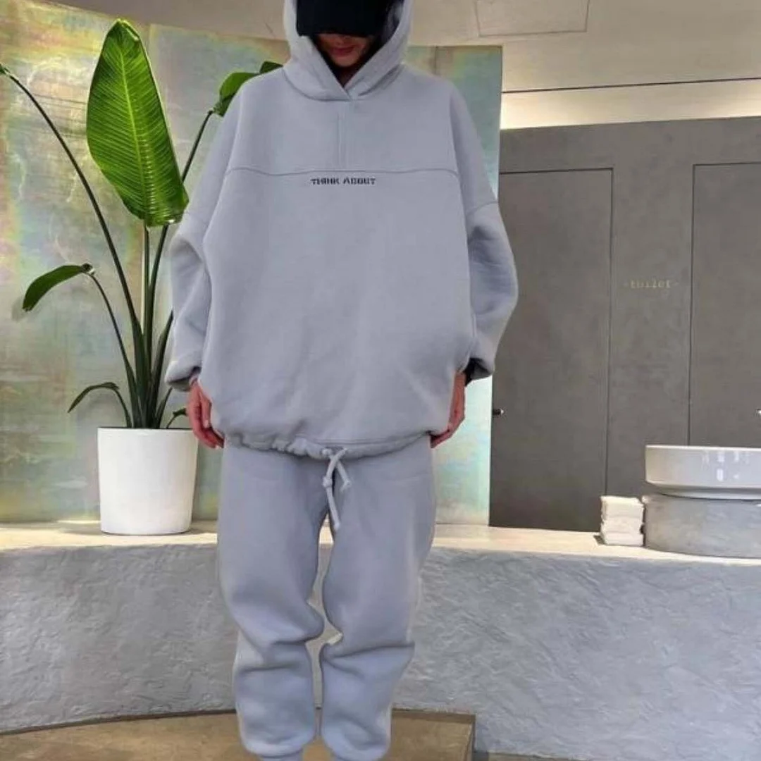 Women's Fashion Hooded Sports Casual Sweatshirt Set