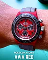 DiW Rolex Daytona "AVIA RED" In Quartz Fiber