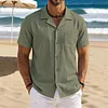 Men's Retro Vacation-Style Short-Sleeve Shirt by Inlyline