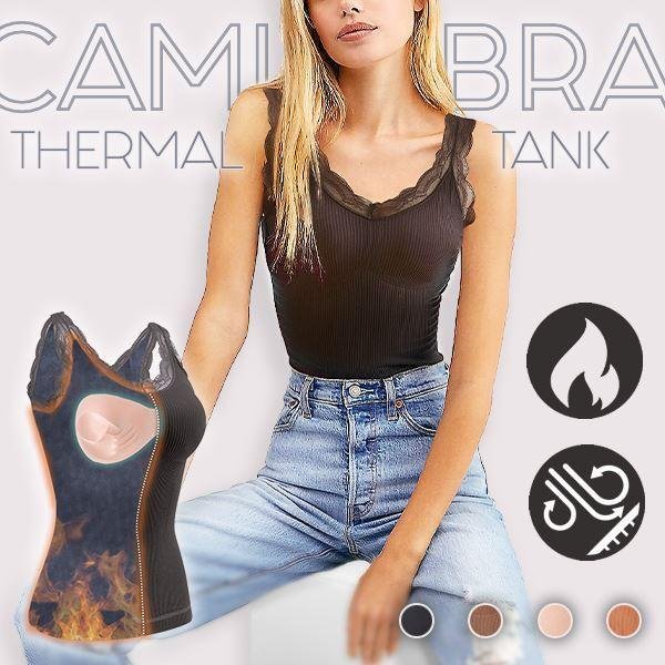 Cami-Bra Thermal Lace Tank
