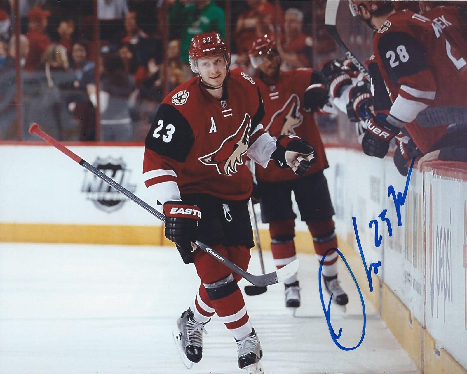 Oliver Ekman-Larsson Signed 8×10 Photo Poster painting Arizona Coyotes Autographed COA C