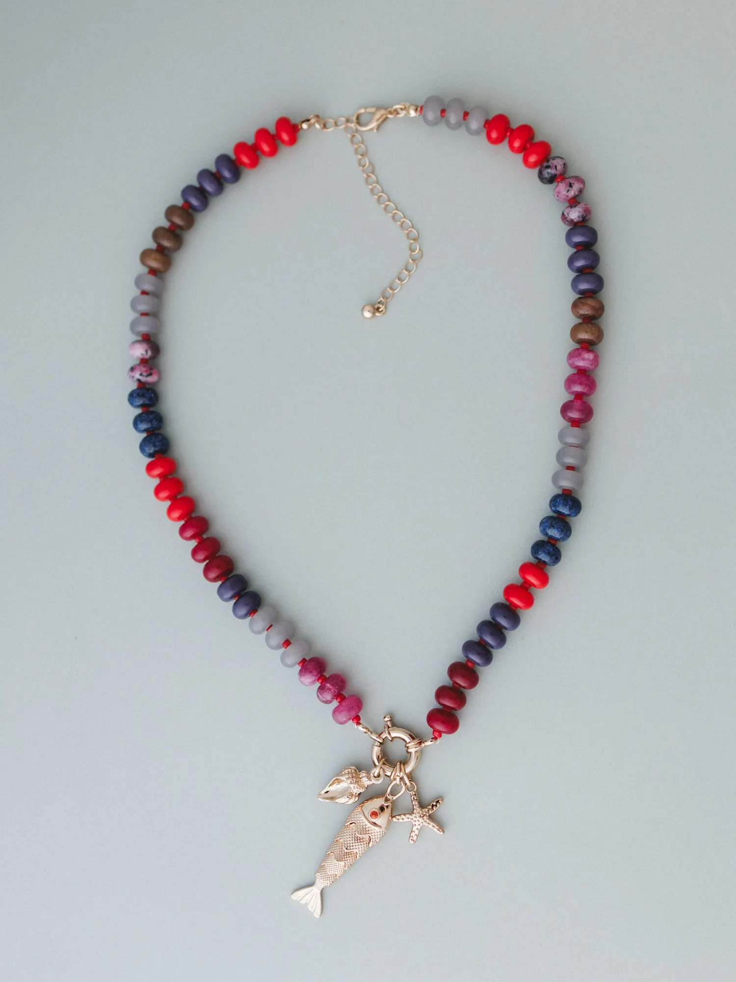 Ocean Trove Necklace - Red
