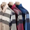 Men's Color-block Check Non-marking High-stretch Shirt