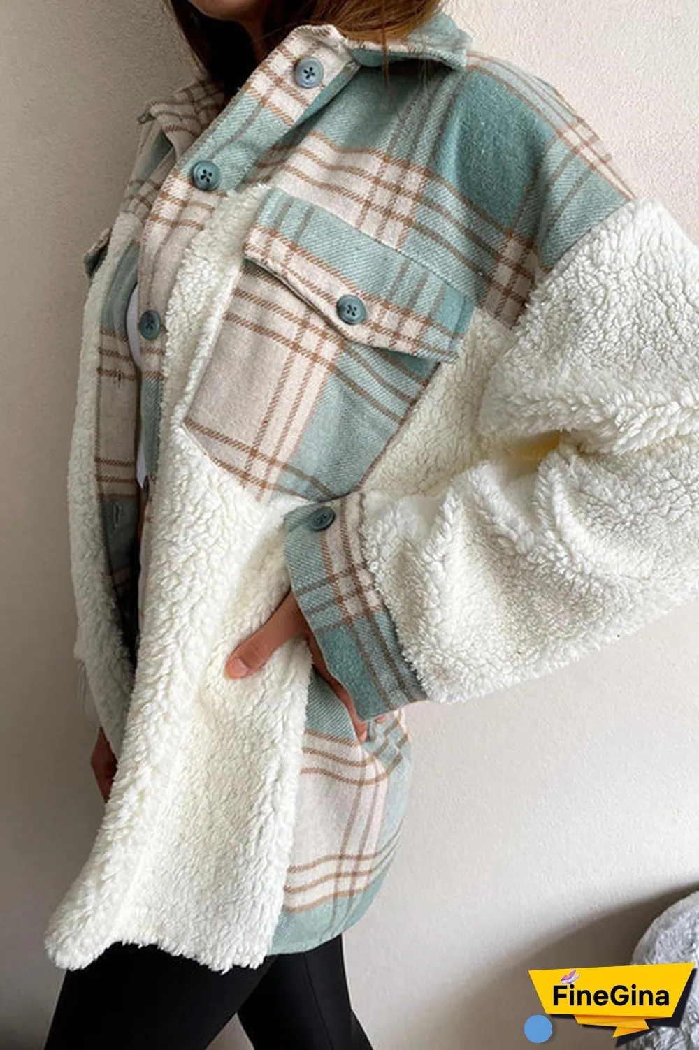 All Your Own Plaid Sherpa Jacket