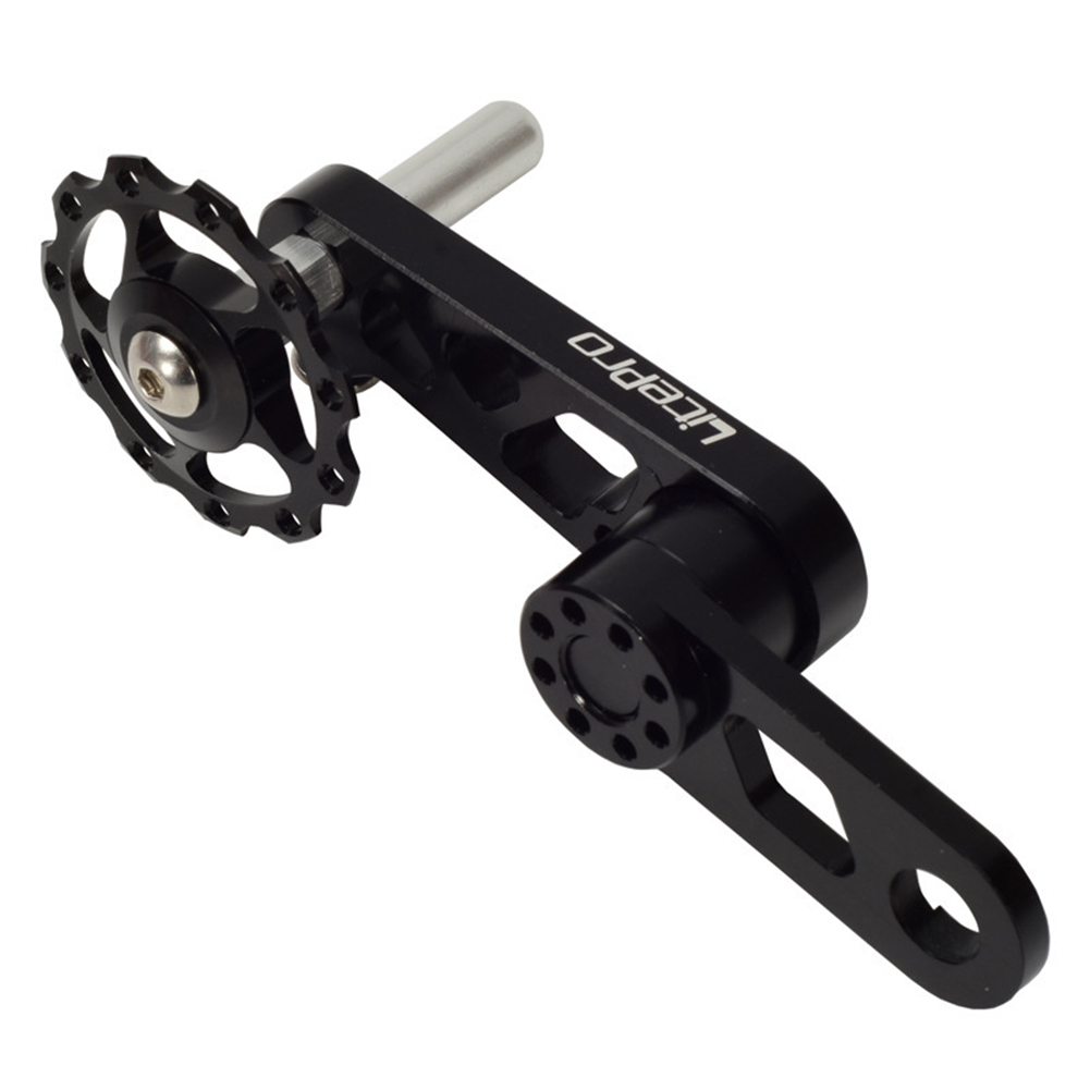 

Aluminum Alloy Oval Bicycle Chain Tensioner Folding Bike Chain Stabilizer, Black, 501 Original