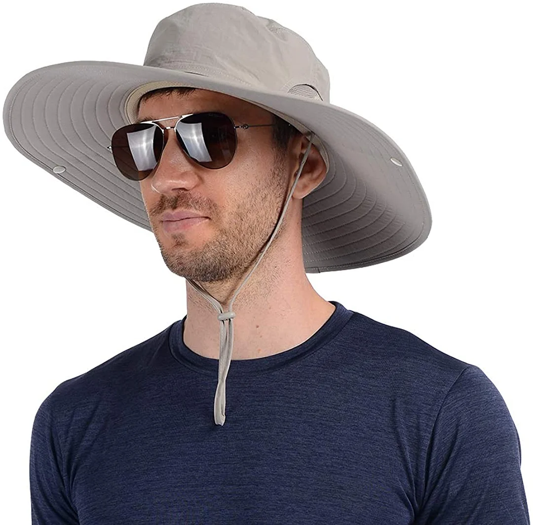 Super Wide Brim Fishing Sun Hat Bucket Hat Safari Hat for Men or Women
