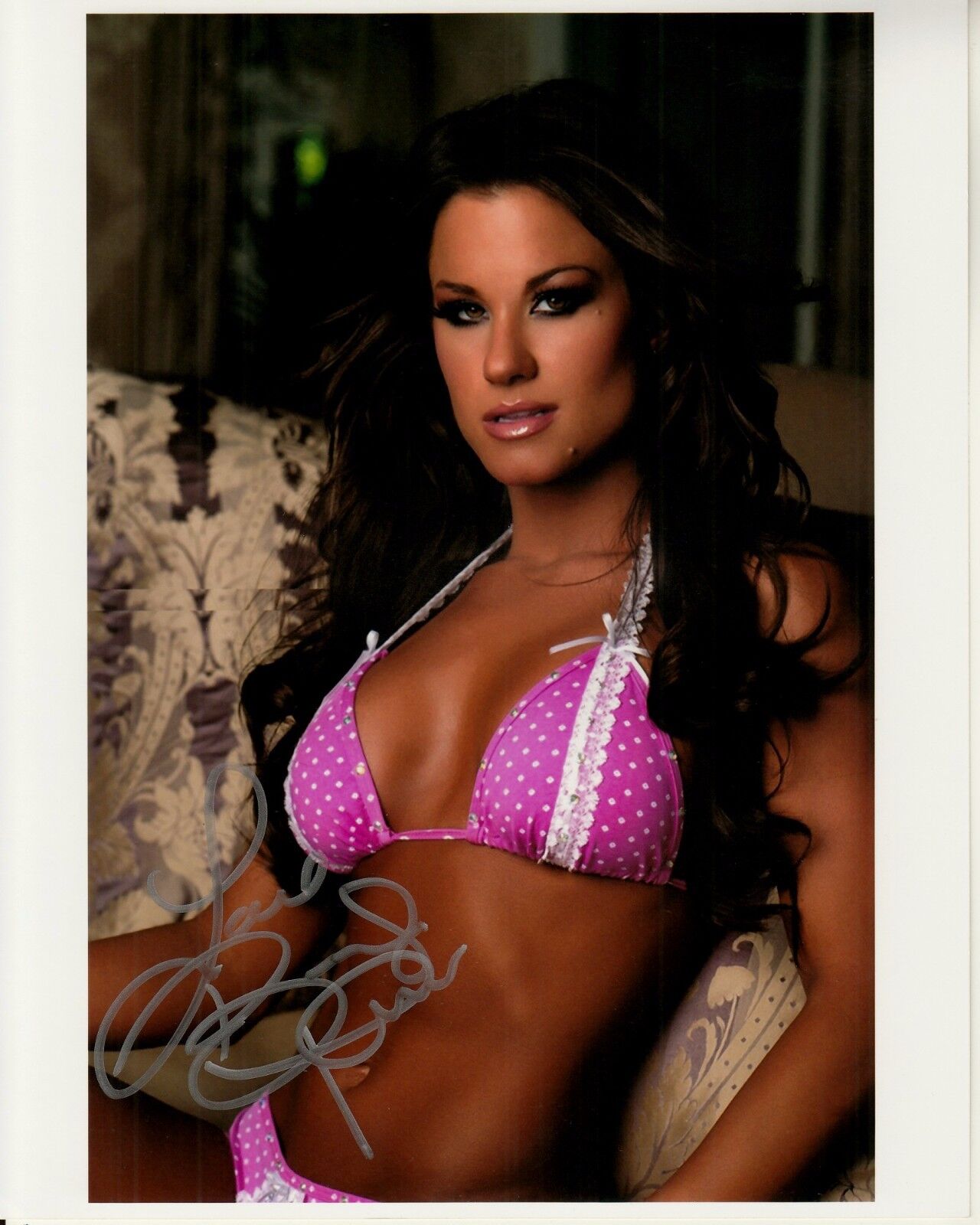 BROOKE ADAMS hand-signed BUSTY HOT SEXY 8x10 CLOSEUP uacc rd coa MISS TESSMACHER