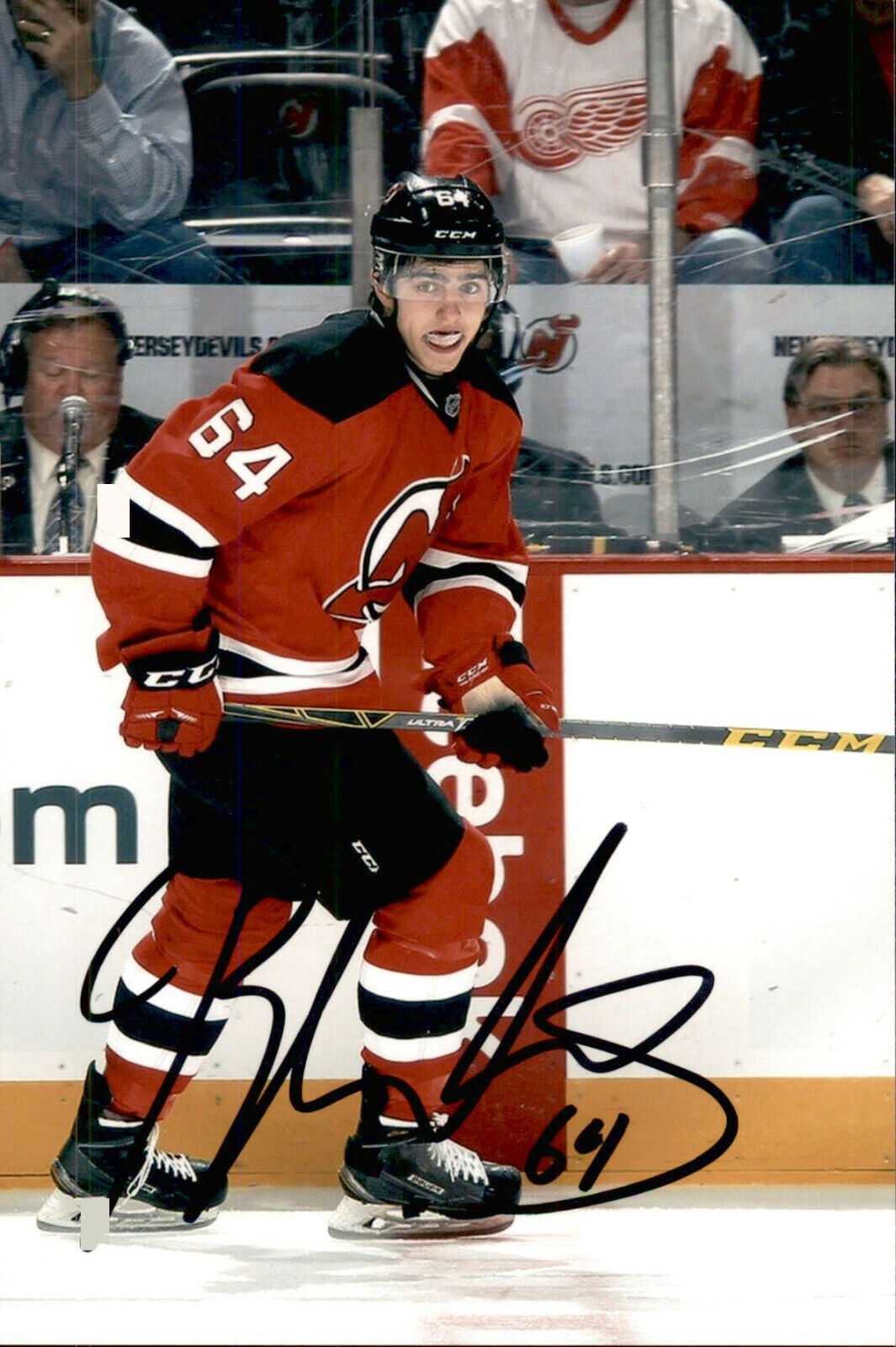 Joseph Blandisi SIGNED 4x6 Photo Poster painting NEW JERSEY DEVILS #5