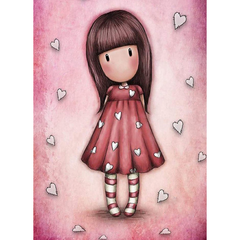 

Doll - 11CT Stamped Cross Stitch - 30*40CM, 501 Original