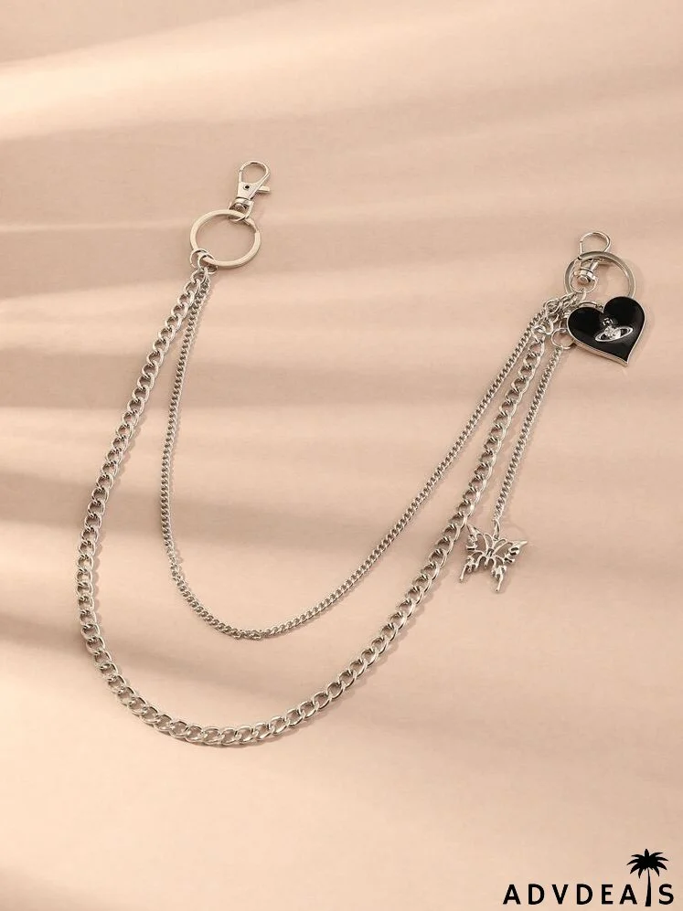 Heart Charm Pant Chain
