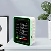 6 In 1 Air Quality Monitor PM2.5 CO2 HCHO TVOC Detector for Warehouse Laboratory