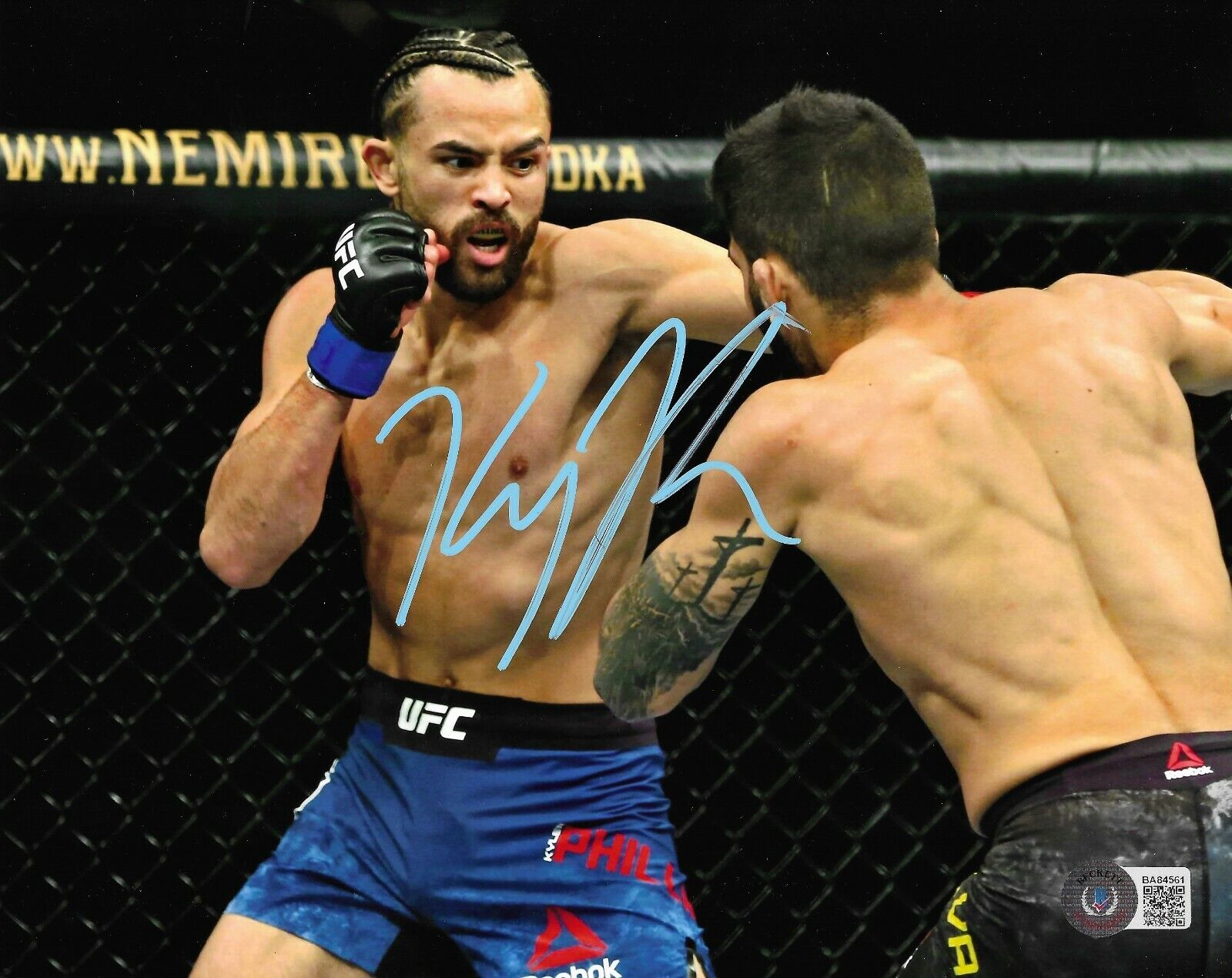 Kyler Phillips Autographed 8x10 Photo Poster painting UFC MMA Left Hook BAS COA Signed