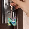 (US Only)PET Double Sided Special Shaped Easter Alphabet DIY Diamond Painting Keychain