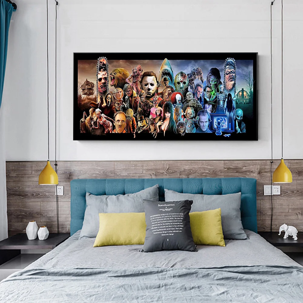 Diamond Painting 5D DIY Horror Movie Character Full Round Drill Drawing