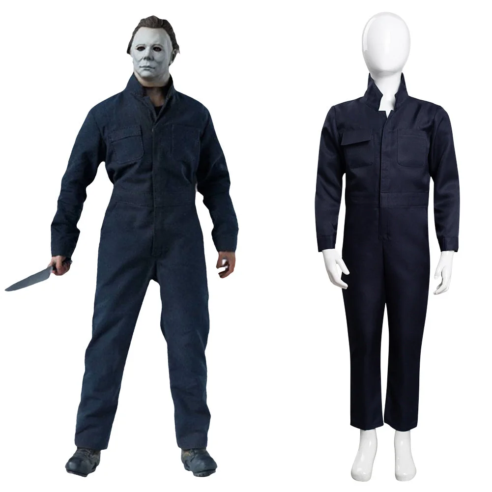 2021 Movie Halloween Kills - Michael Myers Cosplay Costume Outfits Kids Children Halloween Carnival Suit