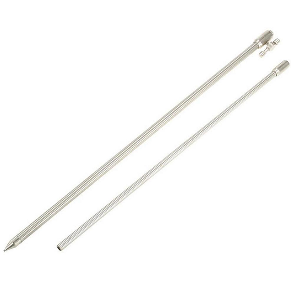 

Carp Fishing Bite Alarm Holder Support Iron Telescopic Bank Stick Silver, 50-100cm, 501 Original