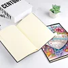 50 Pages DIY Heart Flowers Special Shaped Diamond Painting Notebook