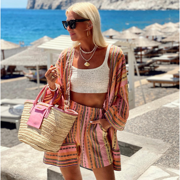 Casual Printed Shirt and Shorts Set