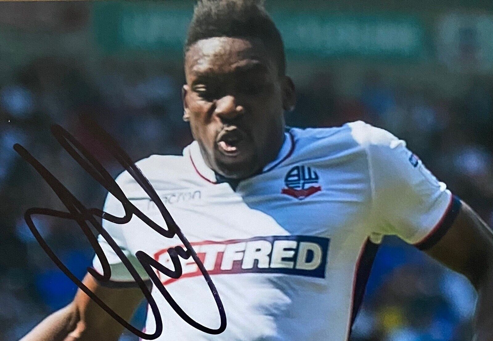 Sammy Ameobi Genuine Hand Signed 6X4 Photo Poster painting - Bolton Wanderers 3