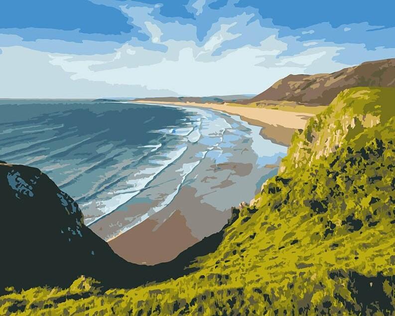 

Heights Coast – Paint By Numbers - 40*50CM, 501 Original