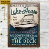 Personalized Bowrider Boat Lake Crazy Customized Classic Metal Signs