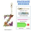 1Pc DIY Diamond Painting Lettter Keychain