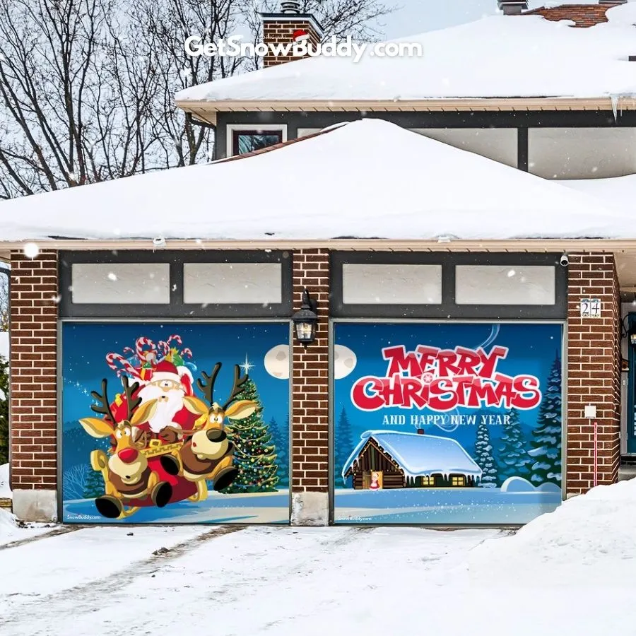 SnowBuddy Garage Door Covers Christmas 2024 Buy 2 Free Shipping
