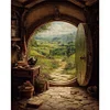 Door The Lord of The Rings Full 14CT DIY Counted Cross Stitch Kits 40x50cm for Adults Home Decor