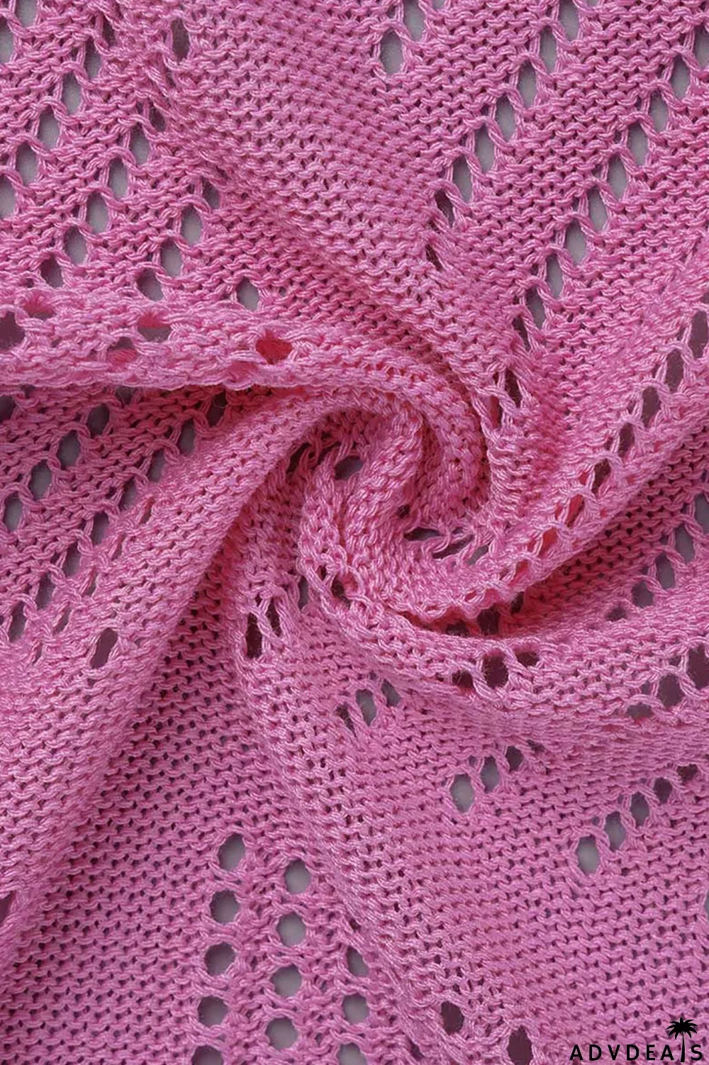 Green Yellow Sexy Solid Hollowed Out Patchwork Buckle Turndown Collar Half Sleeve Two Pieces