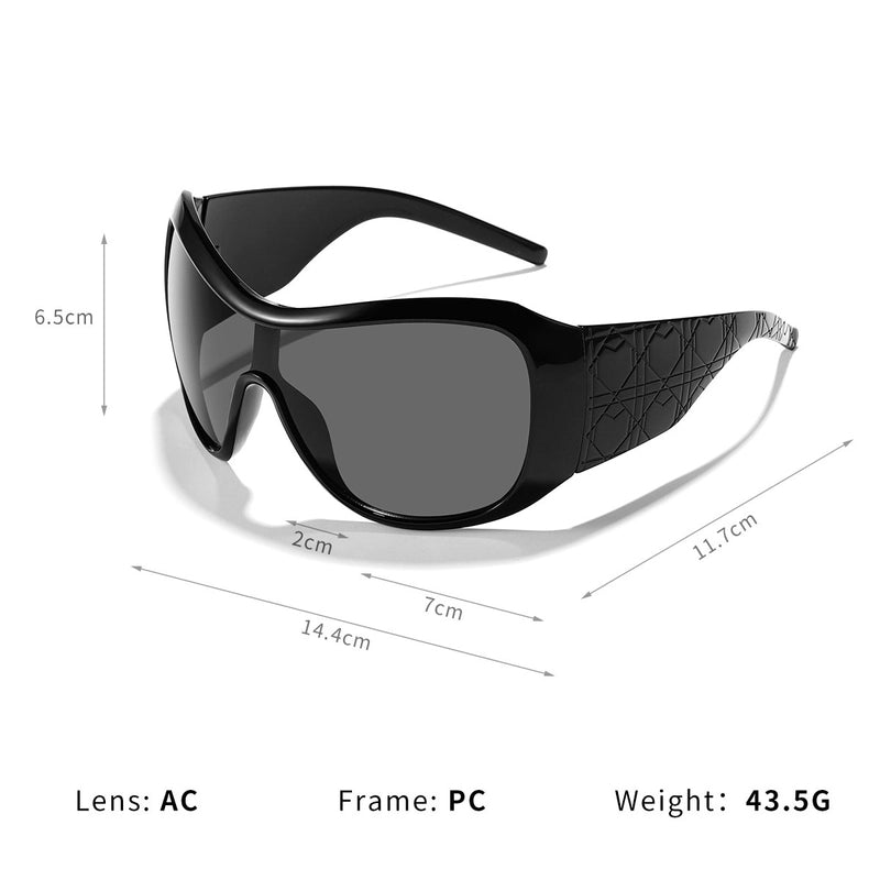 Retro Punk Solid Color Ac Square Full Frame Glasses