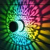 Solar Fence Lights Mandala Theme Waterproof Metal Solar Powered Deck Step Stair Lights for Garden Post Patio Decor Gifts for Women Mom