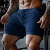 Men's Oversized Stretch Waffle Athletic Fitness Shorts Casual Comfort Everyday Basic Shorts by Inlyline