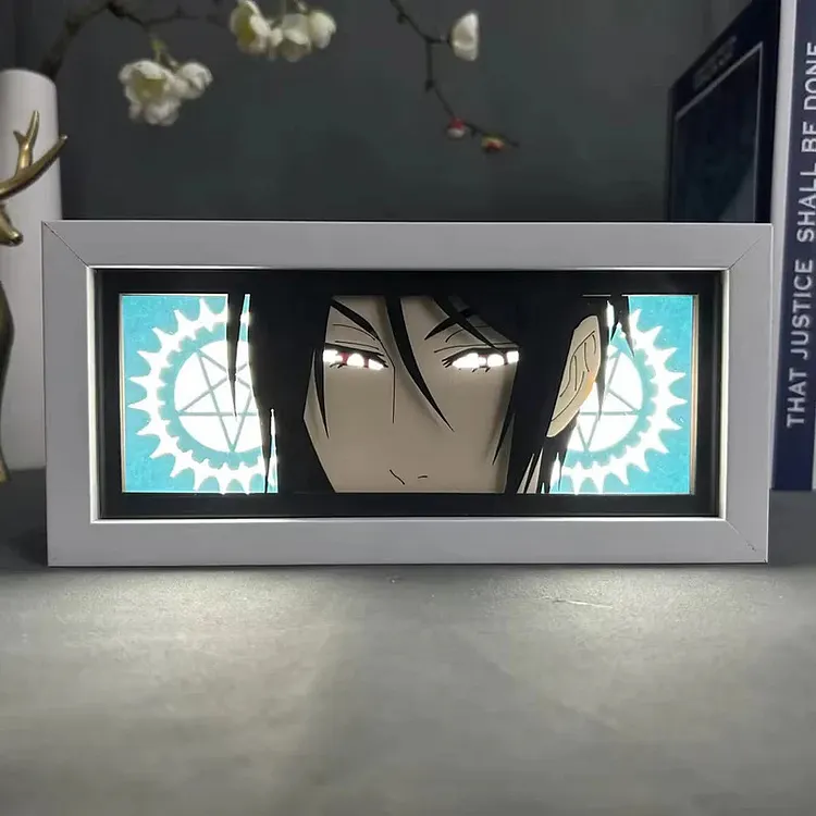 3D LED Box Light - Black Butler-Sebastian Michaelis