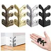 6PCS Retro Metal Corner Protector Iron Skiffers Skirting Board Corner Protector