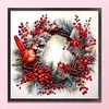 Christmas Wreath And Bird-11CT Counted Cross Stitch 40*40cm