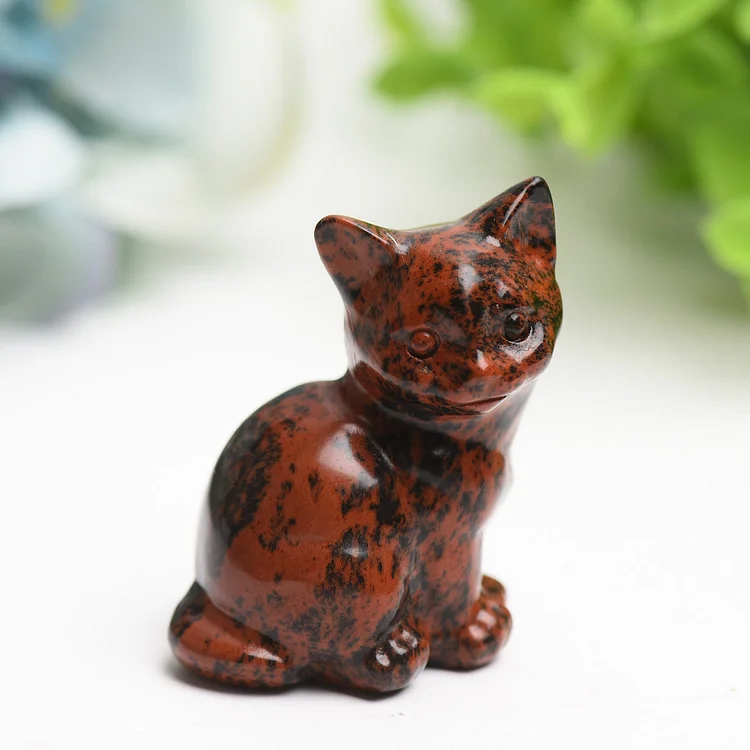 1.9"   Crystal Cat Crystal Carving