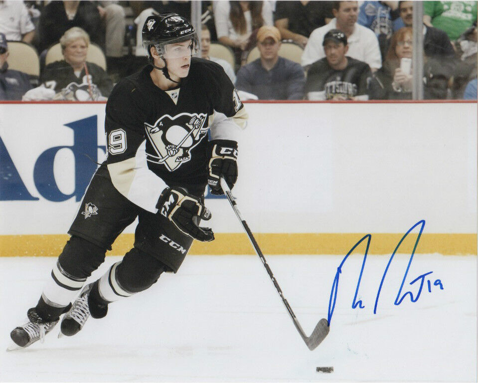 Pittsburgh Penguins Beau Bennett Signed Autographed 8x10 NHL Photo Poster painting COA F