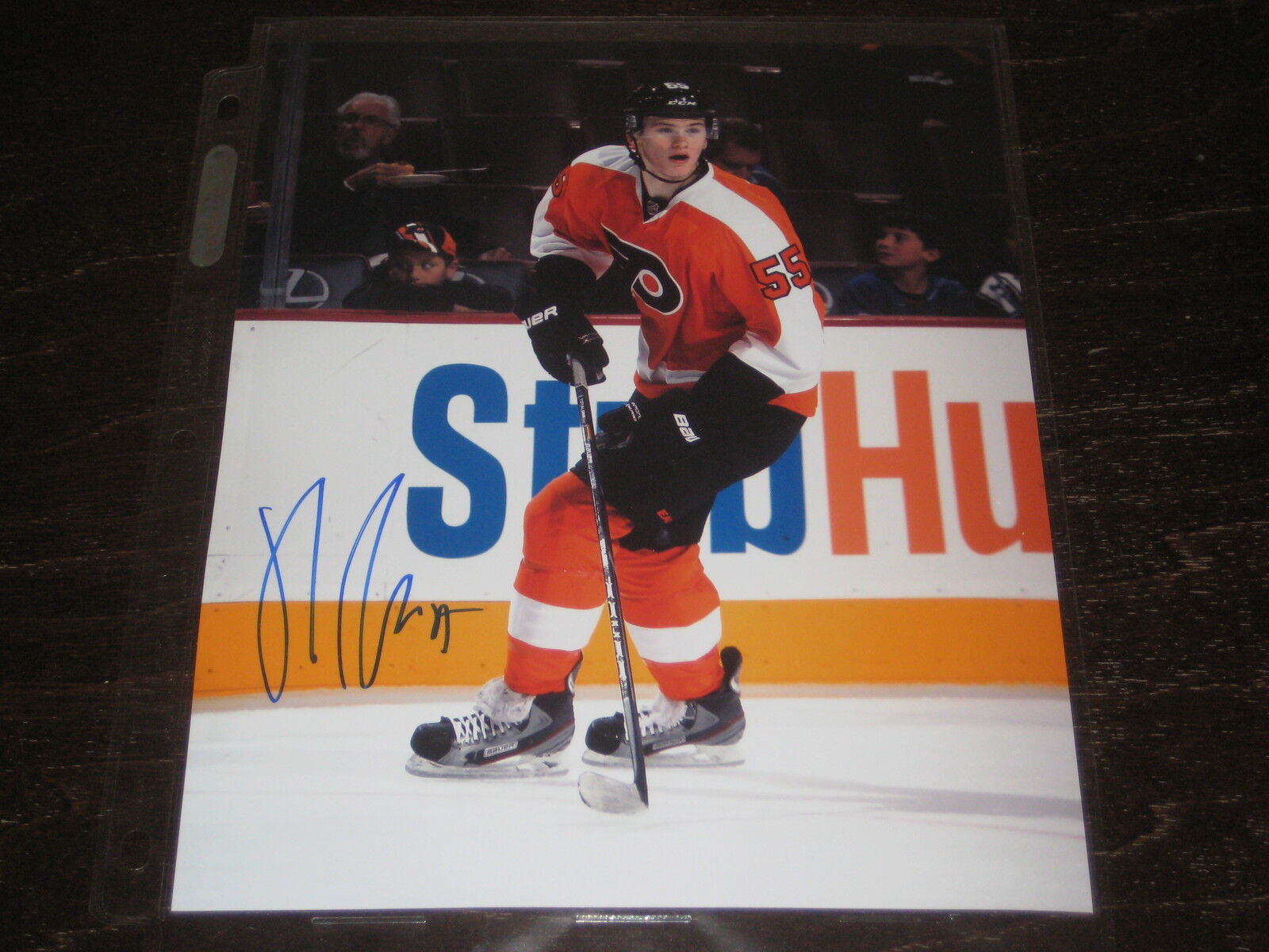 SAMUEL MORIN autographed PHILADELPHIA FLYERS 8x10 Photo Poster painting