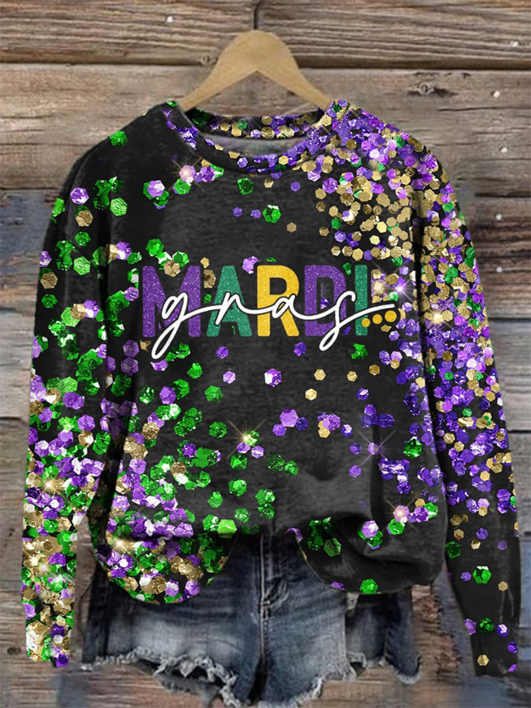 Comstylish Women's Casual Carnival Sweatshirt