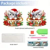 >SALE<Acrylic Christmas Cats Double Sided Diamond Painting Paper Towel Holder