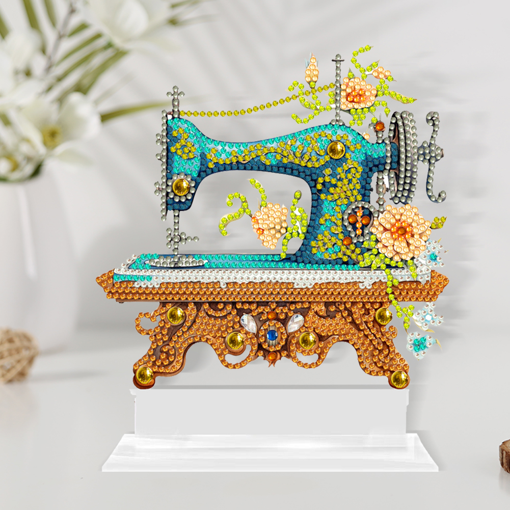 DIY Sewing Machine Ornaments Diamond Painting Ornaments(SingleSided)
