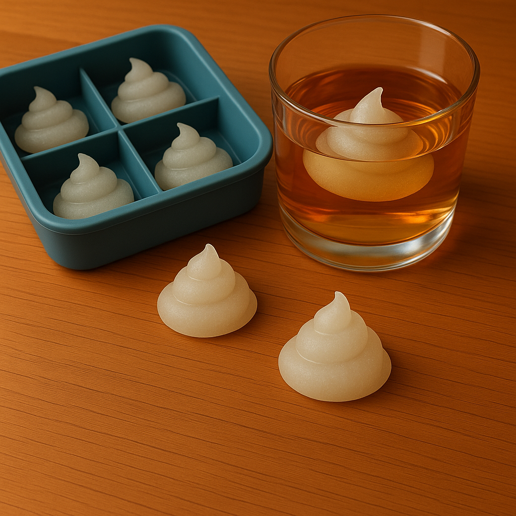 Poop-shaped Ice Cube Mold