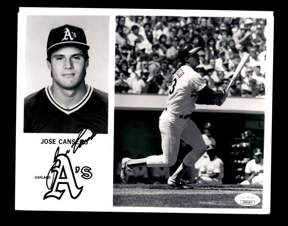 Jose Canseco JSA Coa Hand Signed 8x10 Photo Poster painting Autograph